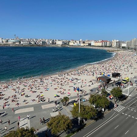 Piso Con Vistas A La Playa De Riazor Lägenhet A Coruña Exteriör bild