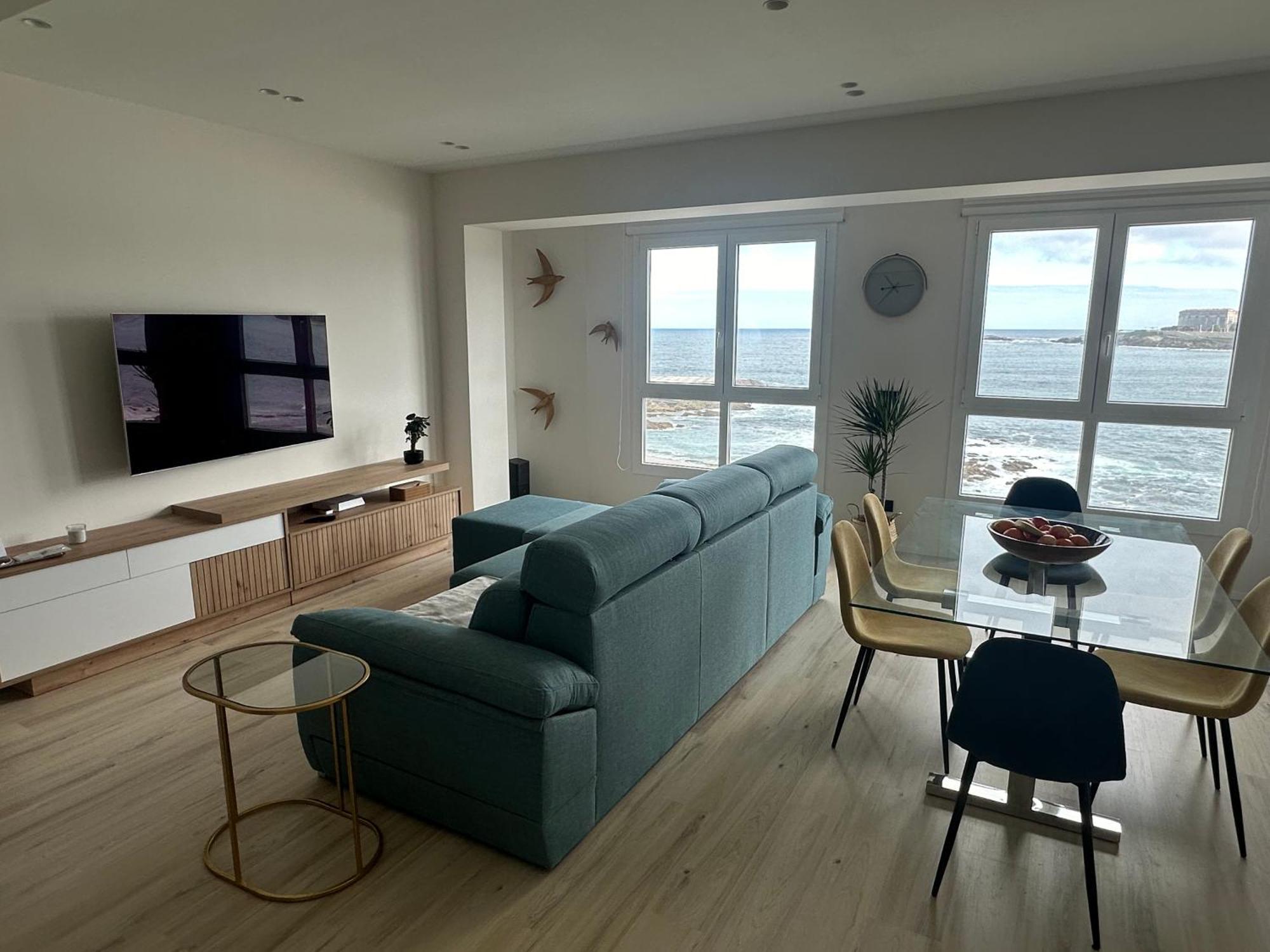 Piso Con Vistas A La Playa De Riazor Lägenhet A Coruña Exteriör bild